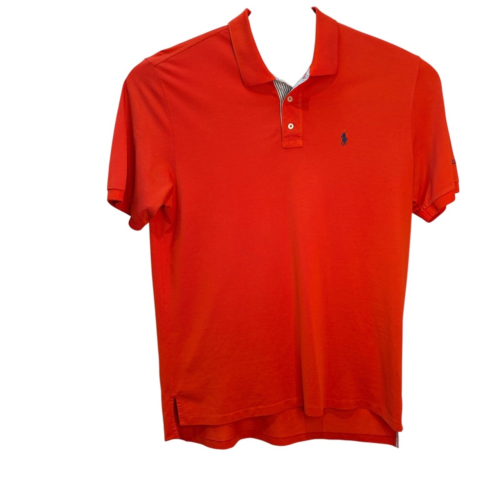 Polo Golf Ralph Lauren Performance‎ Shirt Mens XL Orange Pima Cotton Old Oakland